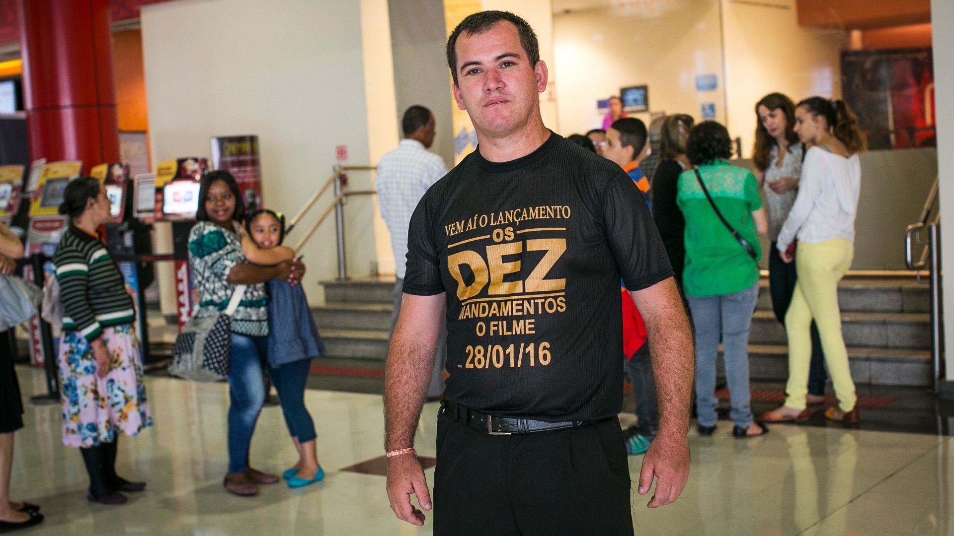 28.jan.2015 - Estréia do Filme "Os Dez Mandamentos" no Cinemark Shopping Boulevard Tatuapé, em São Paulo - Bruno Santos/UOL