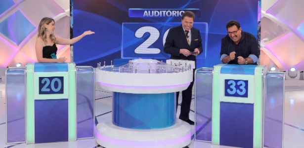 Ratinho aceita desafio de Juliana Baroni e participa do quadro "Jogo das 3 Pistas" - Lourival Ribeiro/SBT - Lourival Ribeiro/SBT