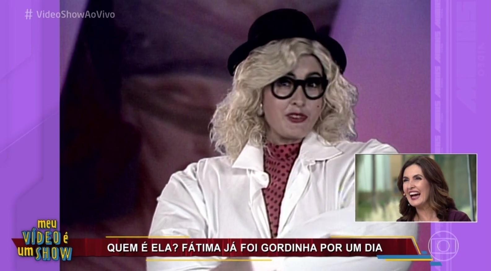 Fátima Bernardes participa do "Vídeo Show" e revê matérias antigas da carreira - Reprodução/TV Globo