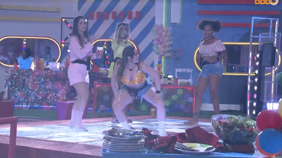 BBB 22: Sisters curtem a festa Abravalândia - Reprodução/Globoplay