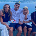 Belle Silva, Thiago Silva e os filhos - undefined