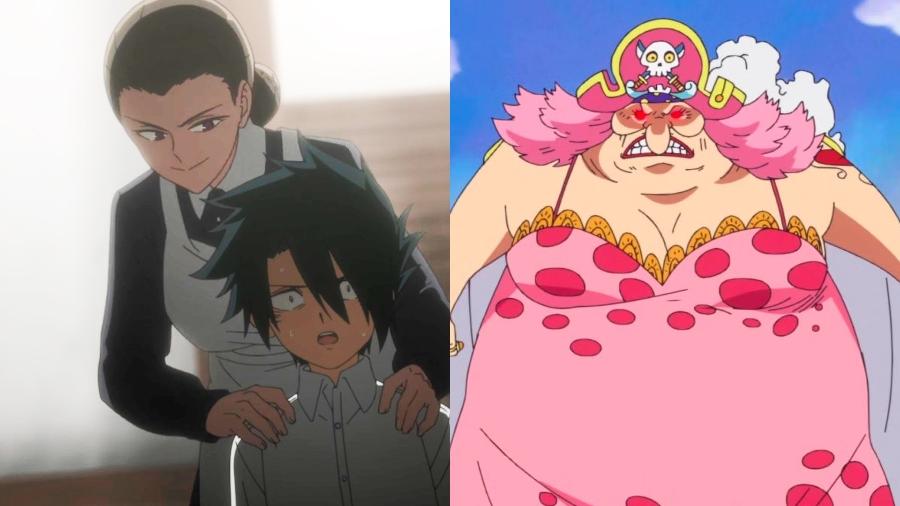 Isabella de 'The Promised Neverland' e Big Mom de 'One Piece'