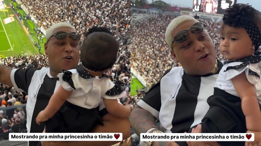 Anunciado no Rock in Rio, MC Ryan SP não comparece em show e curte futebol com a filha