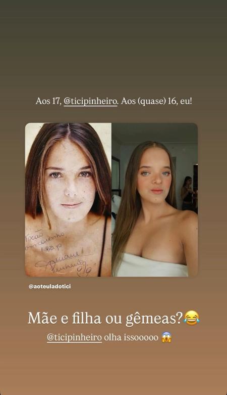 Rafa Justus mostra semelhanças com a mãe, Ticiane Pinheiro