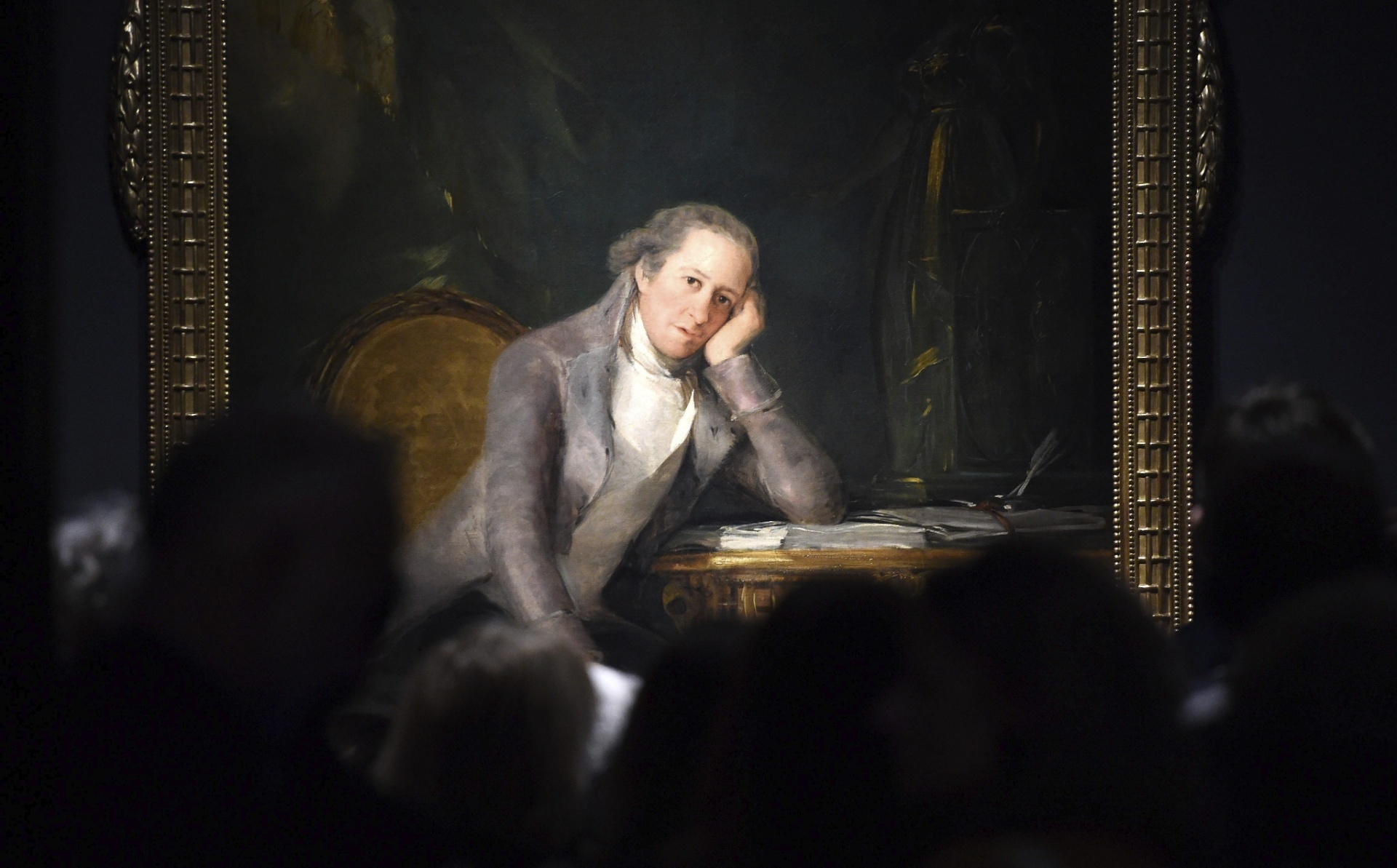 06.out.2015 -  O retrato de "Gaspar Melchor Jovellanos", pintado por Goya - Facundo Arrizabalaga/EFE