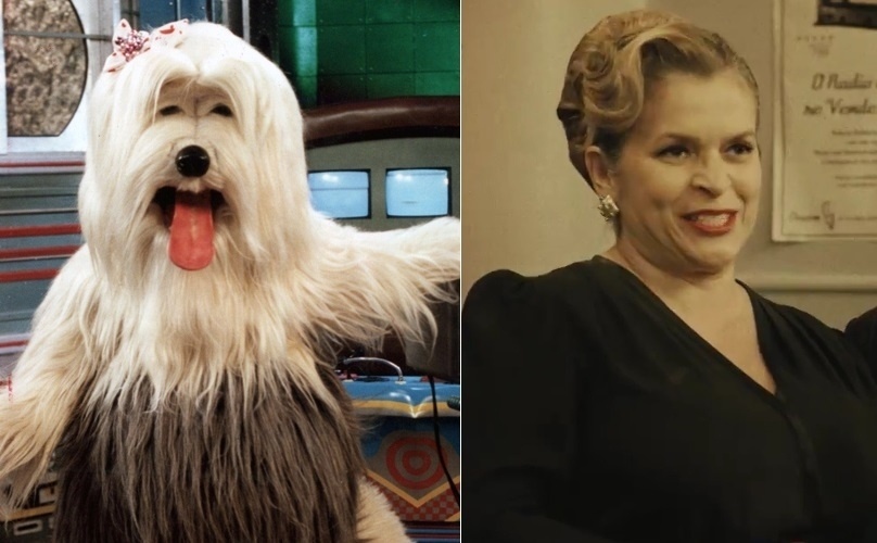 Personagem mais famosa da "TV Colosso", infantil da Globo nos anos 1990, Priscila era manipulada por dois bailarinos que se revezavam por causa do peso do boneco. Sua voz era de Mônica Rossi, dubladora de Sharon Stone e Demi Moore e atriz na radionovela "Herança de Ódio", de "Êta Mundo Bom" - Montagem/UOL