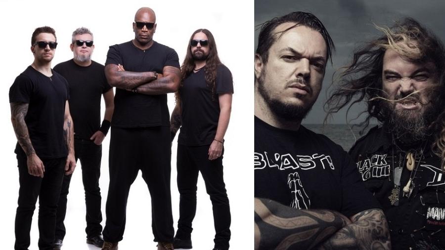 Sepultura de um lado, irmãos Cavalera de outro: briga deixou marcas na história da banda  - Divulgação/Montagem