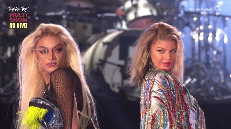 Pablo Vittar e Fergie durante o Rock in Rio - Reprodução - Reprodução