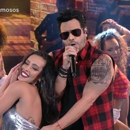 Paulo Ricardo interpreta Luis Fonsi no "Show dos Famosos", competição do "Domingão do Faustão" - Reprodução/TV Globo - Reprodução/TV Globo