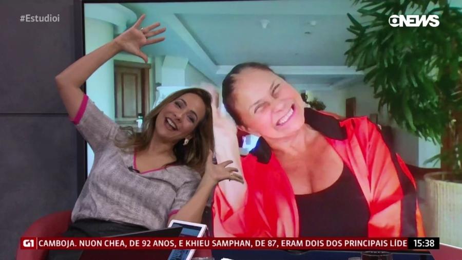 Maria Beltrão e Fafá de Belém fazem "duelo de gargalhadas" na GloboNews - Reprodução/GloboNews
