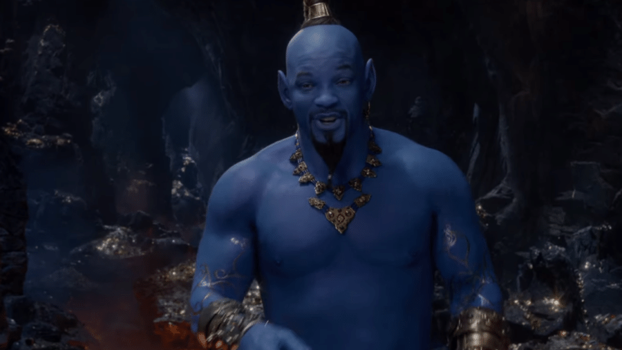 Will Smith em cena de "Aladdin" - Reprodução