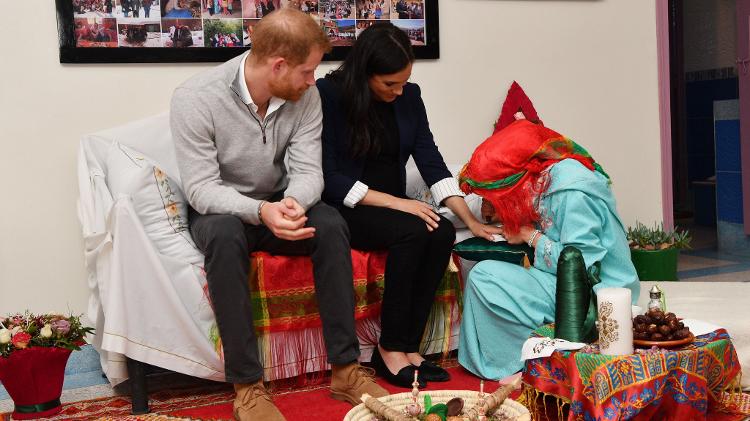 O príncipe Harry acompanhou a duquesa enquanto ela fazia a tatuagem - Pool/Getty Images - Pool/Getty Images