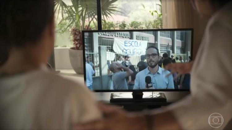 Léo Rosa faz participação na novela Amor de Mãe - Reprodução/Globo - Reprodução/Globo