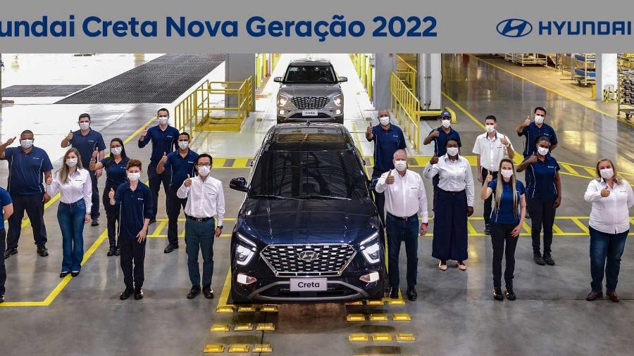 Hyundai Creta 2022 - Início da produção - Divulgação