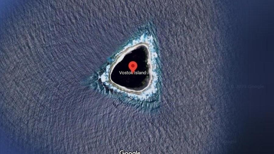 Ilha de Vostok, o mistério que abalou a internet - Reprodução/Google Maps