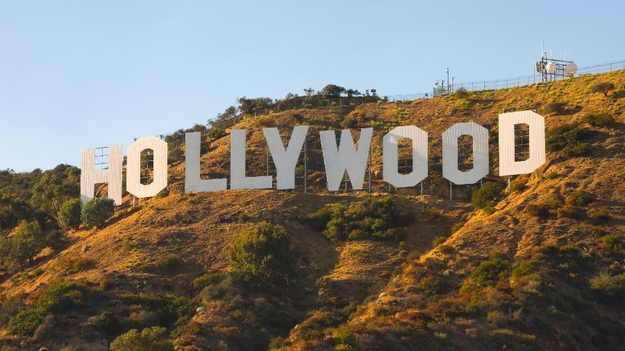 O famoso letreiro de Hollywood, criado para uma propaganda em 1923 - photoquest7/Getty Images