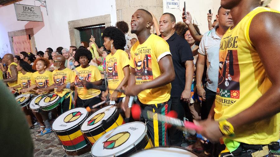 Olodum realizou último ensaio para o Carnaval 2024 na terça-feira (6) 