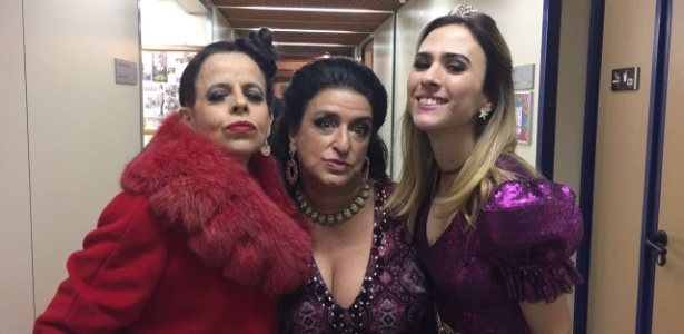 Cristina Pereira, com Tatá Werneck e Grace Gianoukas, começa a gravar nesta quinta-feira participação especial em "Haja Coração" - Divulgação - Divulgação