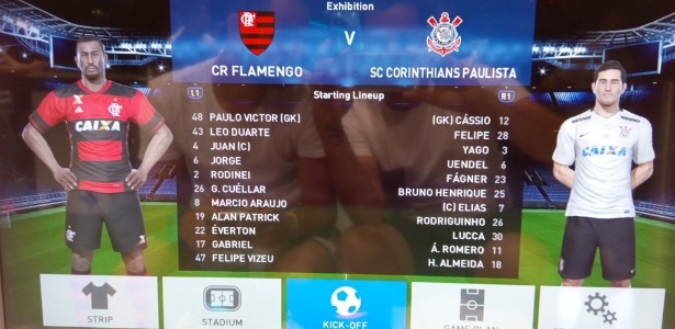 Flamengo e Corinthians são times exclusivos do game PES - Reprodução/Twitter