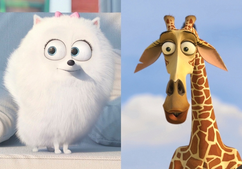 Cenas dos filmes "Pets - A Vida Secreta dos Bichos" (2016) e "Madagascar" (2005) - Montagem/Reprodução