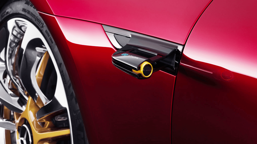 Mercedes-AMG GT Concept câmera retrovisor - Divulgação