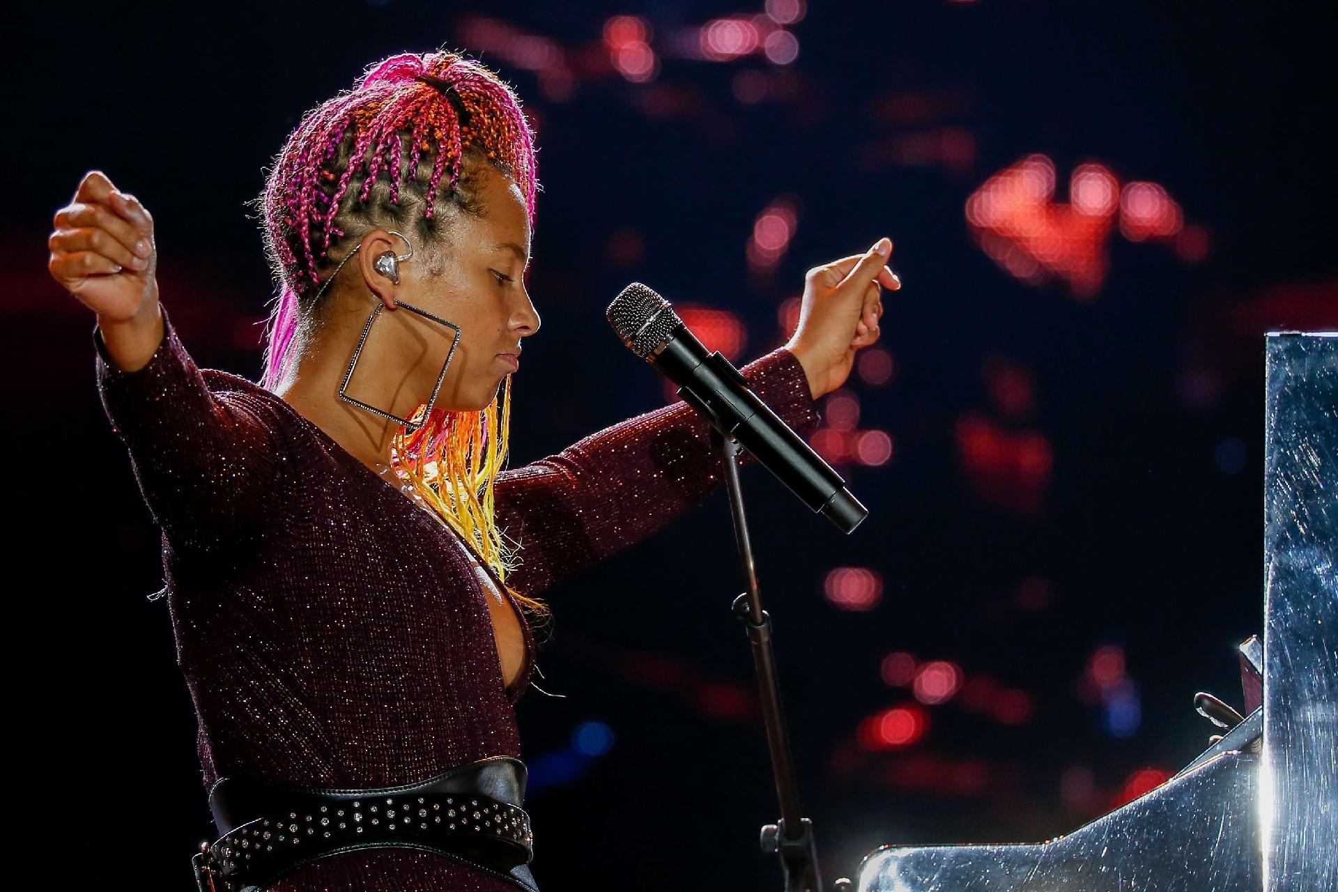 Alicia Keys se apresenta no Palco Mundo na terceira noite do Rock in Rio - Marco Antonio Teixeira/UOL