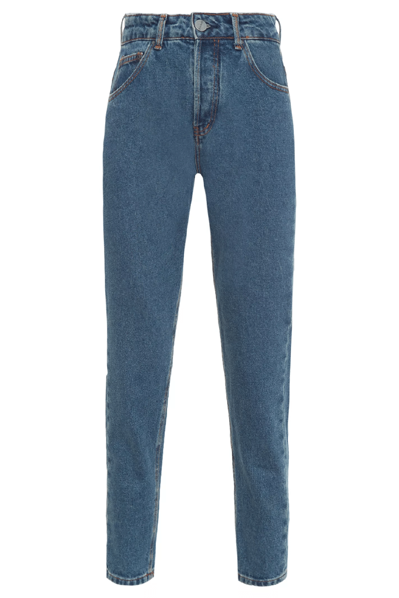 Calça jeans de lavagem azul escura, R$ 440, Le Lis Blanc para OQVestir, www.oqvestir.com.br - Divulgação