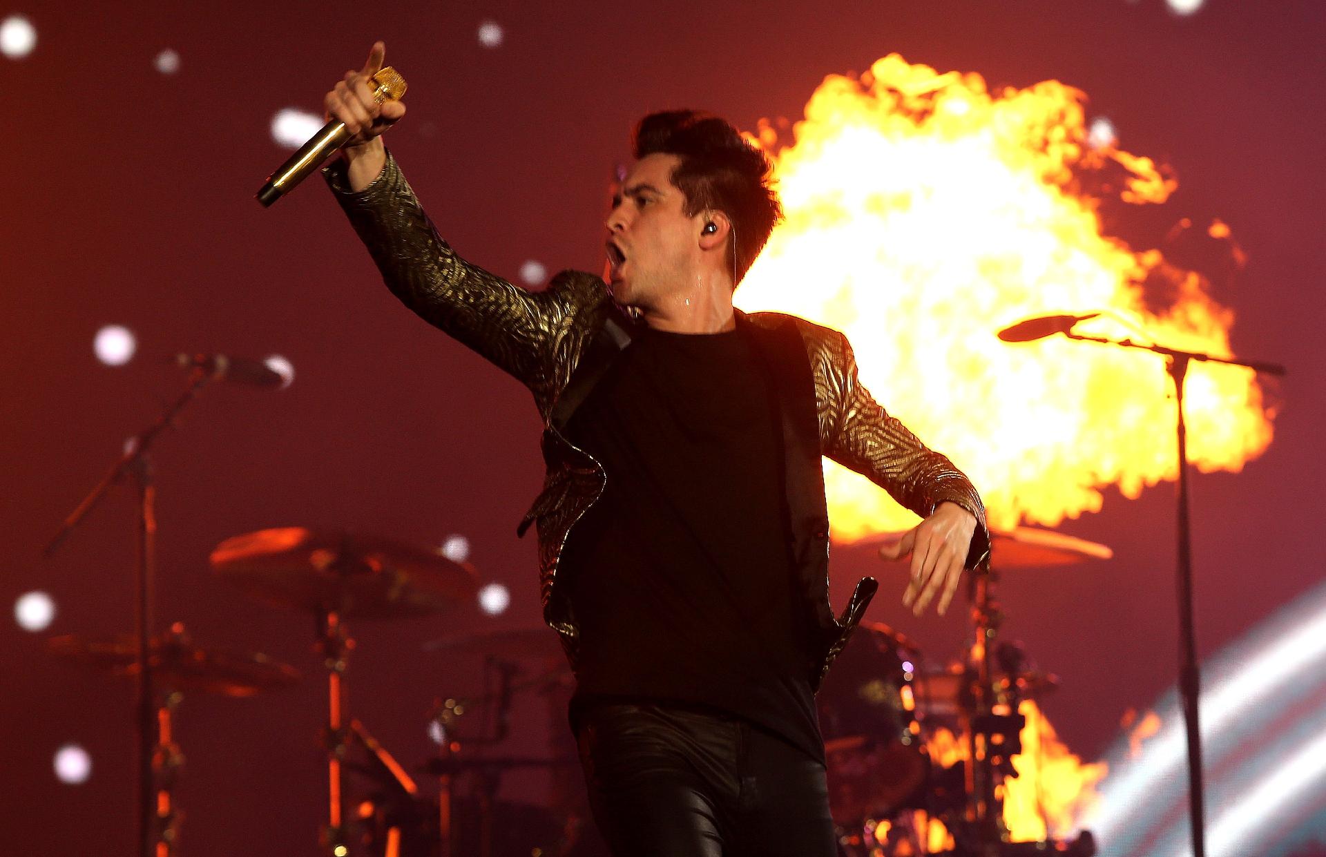 Banda Panic! At the Disco foi a penúltima a se apresentar no Palco Mundo do Rock in Rio - Wilton Júnior/Estadão Conteúdo