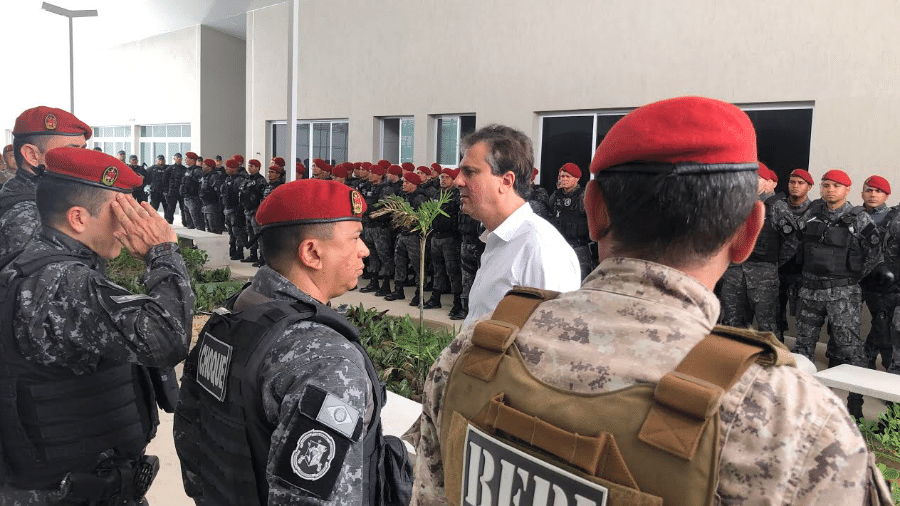 Governador ceará visita policia - Divulgação/Governo do Estado do Ceará