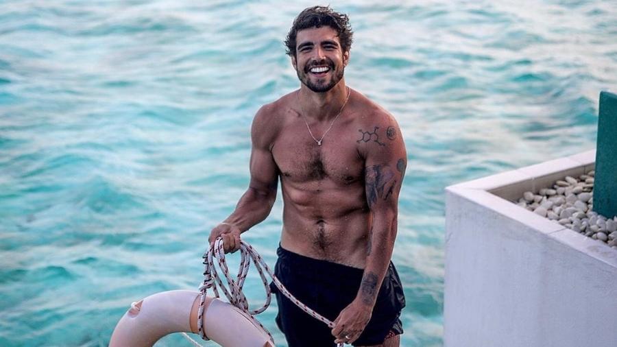 O ator Caio Castro em viagem pelas Ilhas Maldivas - Reprodução/Instagram @caiocastro
