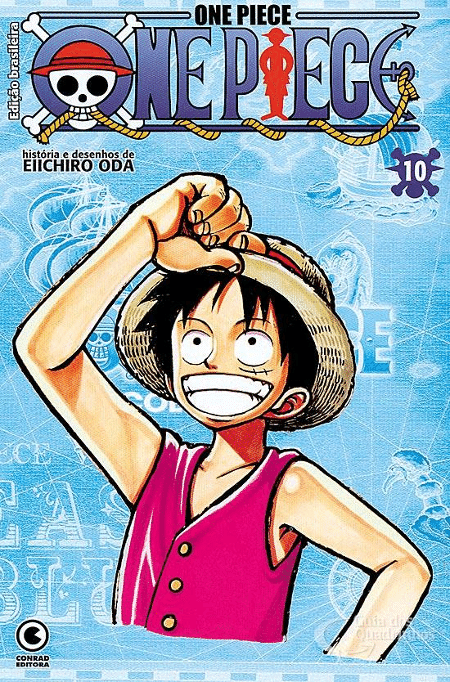 Volume 10 de "One Piece" lançado pela editora Conrad