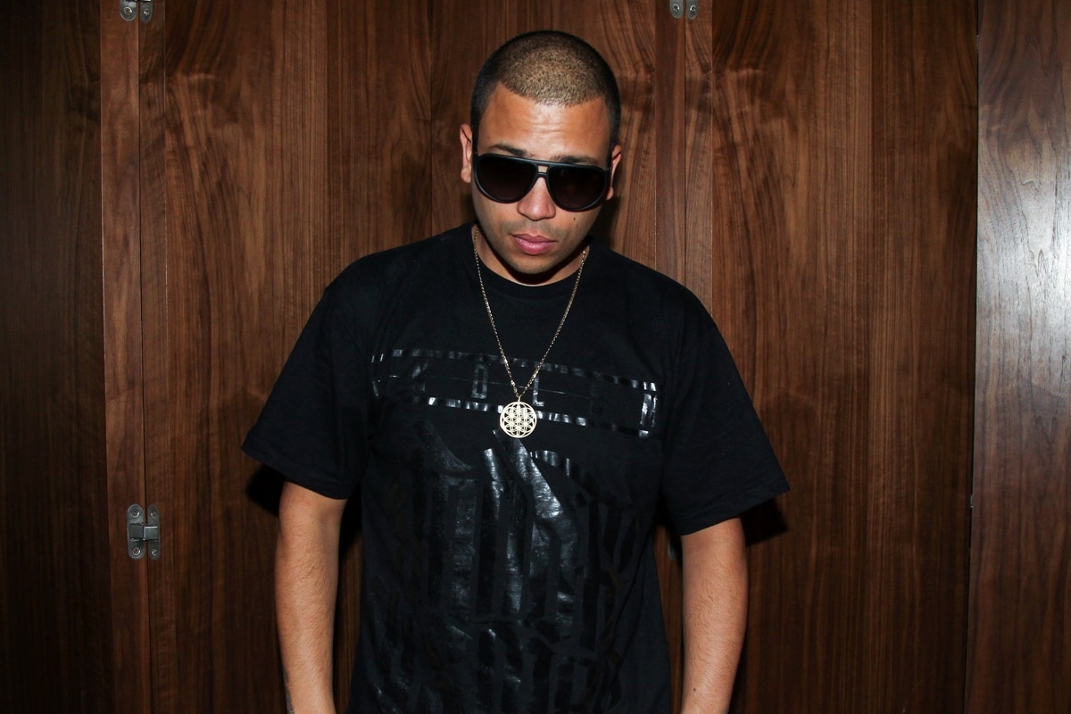 20.out.2015 - O rapper Projota participa de show da cantora Demi Lovato para convidados em São Paulo - Manuela Scarpa/Photo Rio News