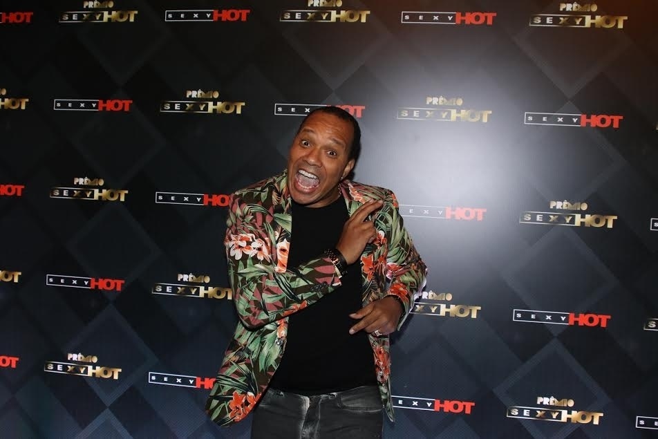 28.jun.2016 - Anderson Leonardo, do Molejo comparece ao 3º Prêmio Sexy Hot em São Paulo - Thiago Duran/AgNews