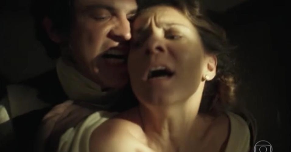 liberdade liberdade picante - rubião e anita - Reprodução/TV Globo