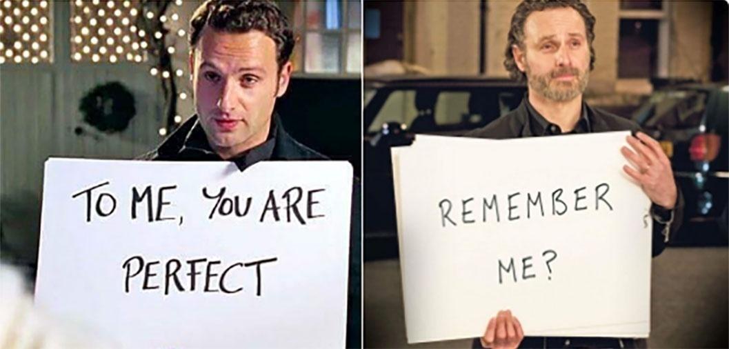 Andrew Lincoln em "Simplesmente Amor" - Reprodução