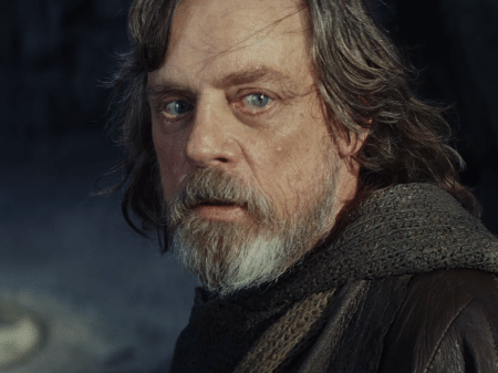 Luka Skywalker (Mark Hamill) em cena de "Star Wars: Os Últimos Jedi" - Reprodução