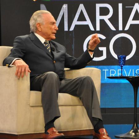 Presidente gravou entrevista para Mariana Godoy - Divulgação/Rede TV! - Divulgação/Rede TV!