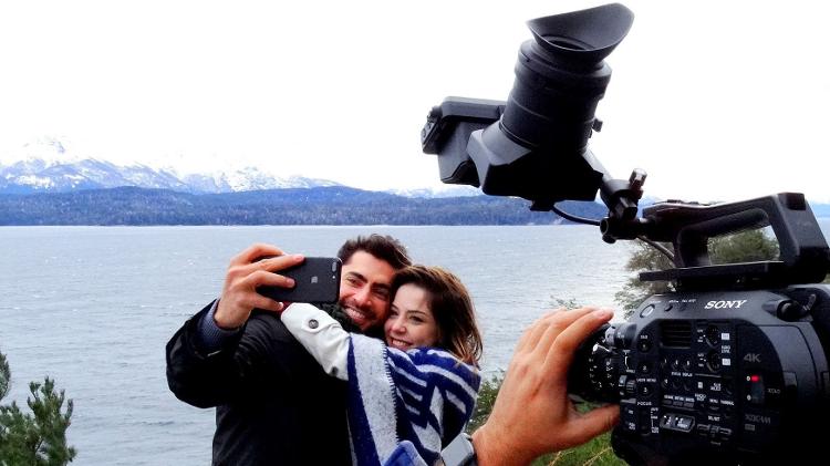 Carlo Porto e Bia Arantes em Bariloche - Gilvan Guimarães/SBT - Gilvan Guimarães/SBT