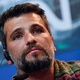 Bruno Gagliasso se emociona em coletiva do filme "Marighella", no Festival de Berlim - AFP