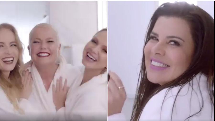 Campanha com Angélica, Xuxa e Eliana e a versão só com Mara Maravilha - Reprodução/Instagram