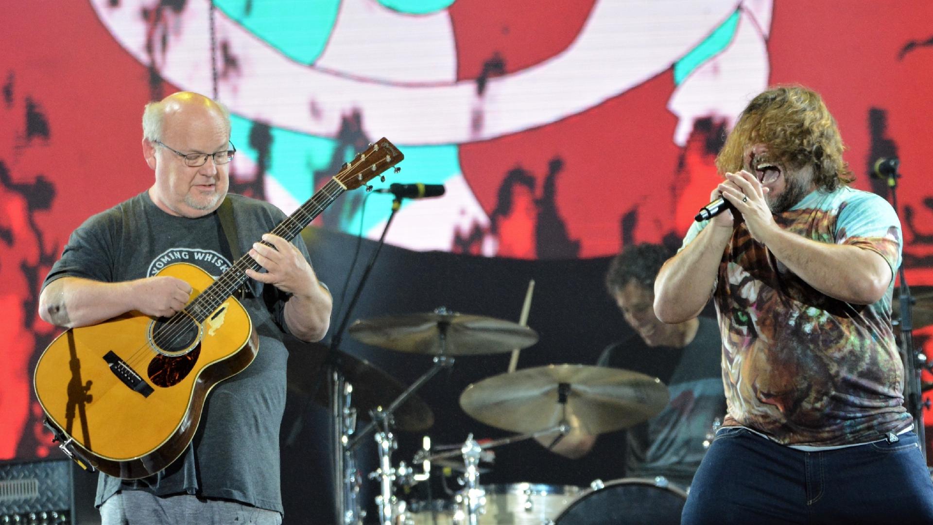 Tenacious D se apresenta no palco Mundo do Rock in Rio 2019 - Jorge Hely/Framephoto/Estadão Conteúdo