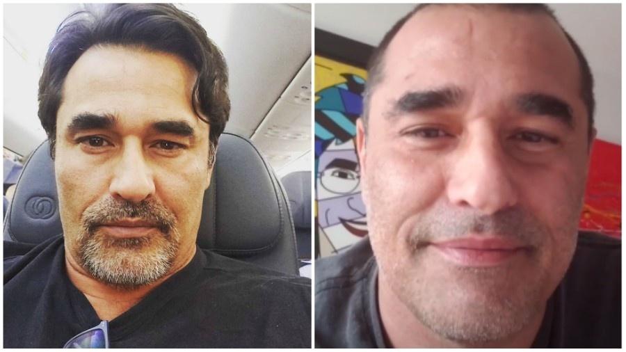 Luciano Szafir antes e depois da perda de seis quilos - Instagram/Reprodução