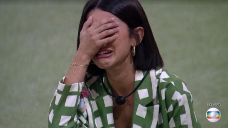 Manu chora após vitória no paredão - Reprodução/TV Globo