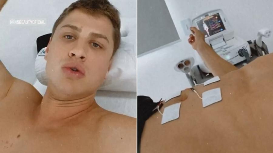 Lucas Gallina, ex-BBB, mostra a "máquina de abdominal" que usa - Reprodução/Instagram