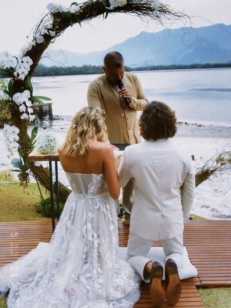 Sasha e João Figueiredo durante o casamento - Reprodução/Instagram @joaofigueiredof