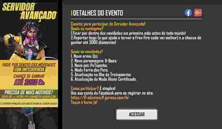 Free Fire: D-Boas - Reprodução - Reprodução