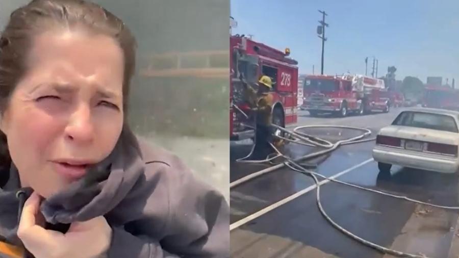 Casa de atriz de "General Hospital" pega fogo em distrito de Los Angeles - Reprodução/Internet