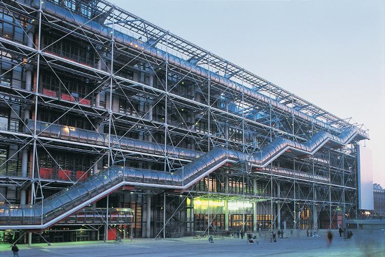 O edifício Centre Georges Pompidou em Paris, na França