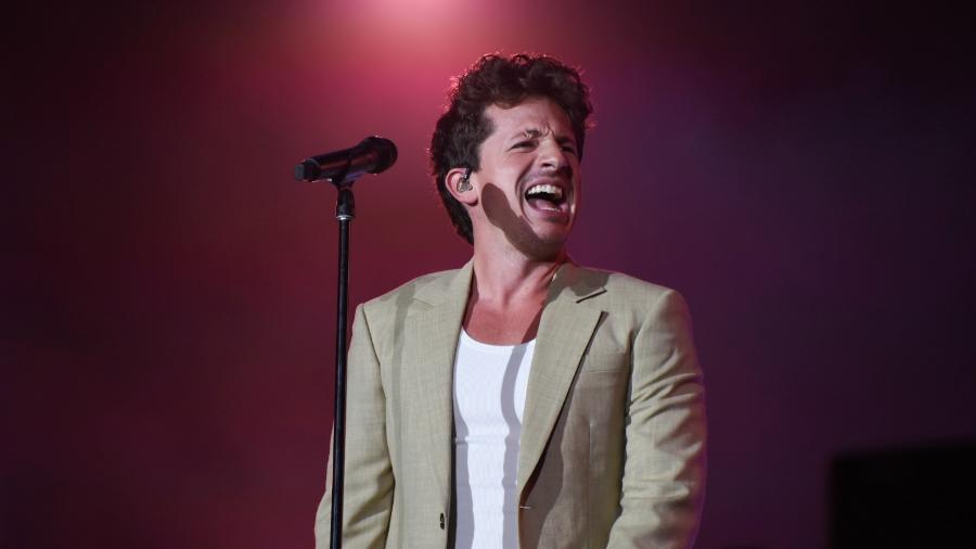 19.set.2024 - Charlie Puth se apresenta no Palco Mundo do quarto dia de Rock in Rio