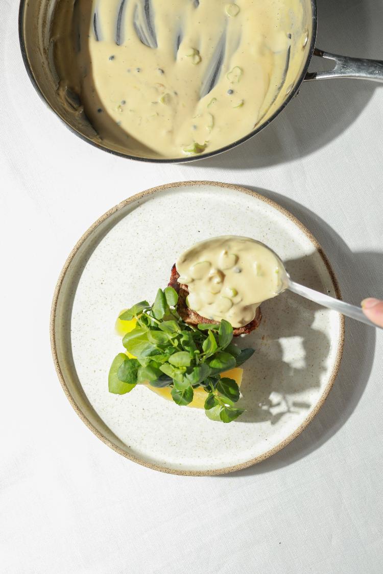 Carne de sol com molho poivre de pimenta de cheiro, d'A Baianeira MASP 